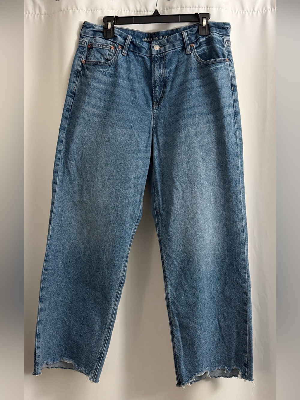 American Eagle Outfitters Men's Light Blue Straight-Leg Jeans - Picture 1 of 5
